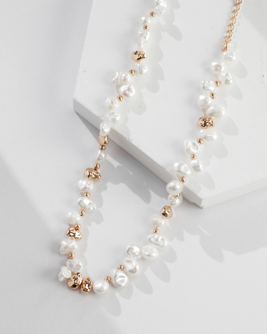 Baby Rock Pearl Necklace