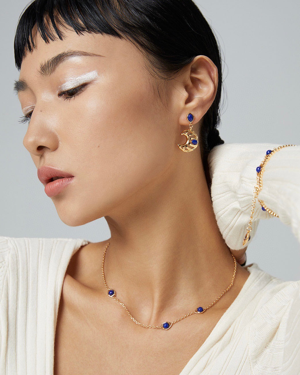 Hercules Eyes Moon Earrings