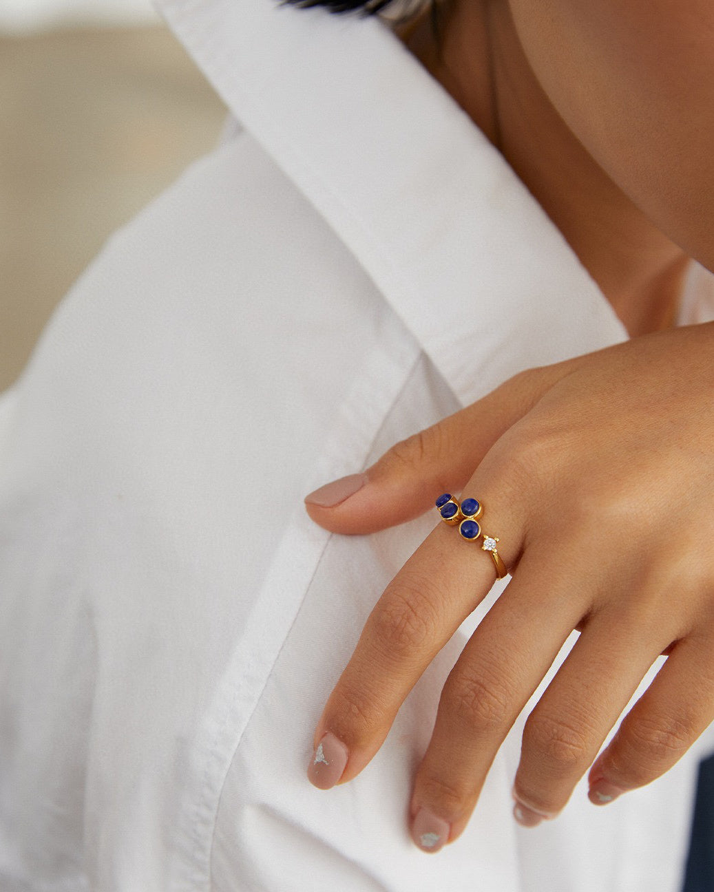 Sophia Starry Lapis Lazuli Ring