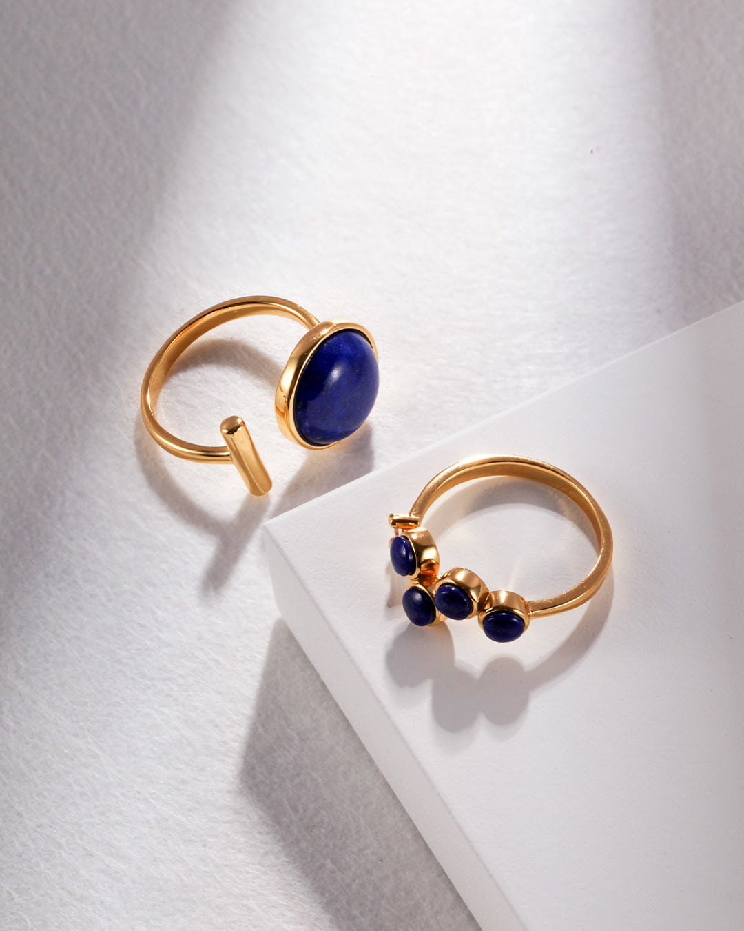 Sophia Round Lapis Lazuli Ring