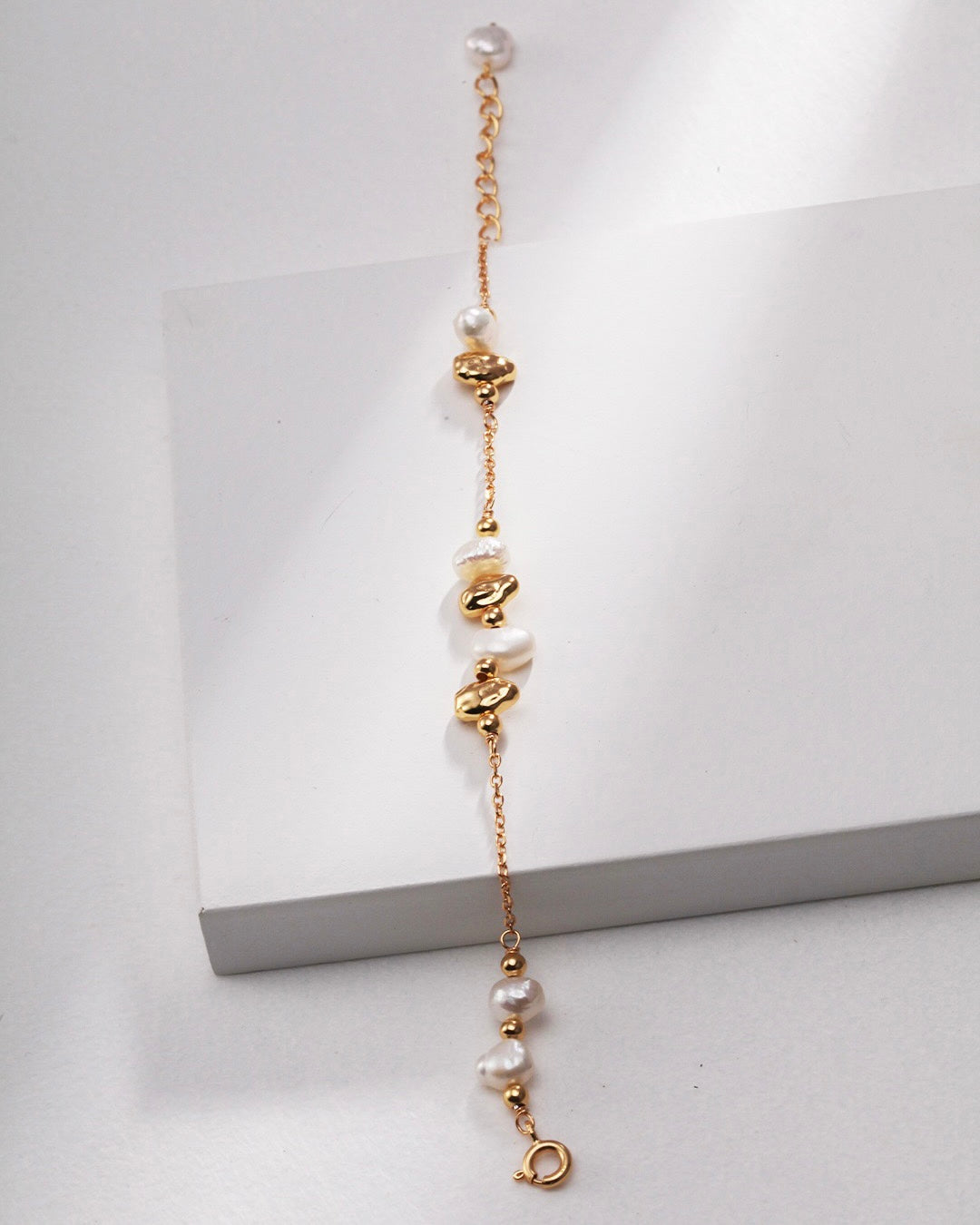 Baby Rock Pearl Chain Bracelet